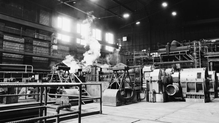 Innenansicht von einem Industriebetrieb